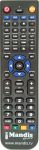 Replacement remote control for INFRARED REMOTE CONT
