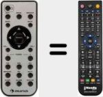 Télécommande pour remplacer iTuner320BT
