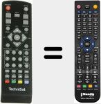 Télécommande pour remplacer 2534810000100