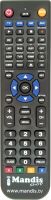 Replacement remote control EULANDER 14 TV DIVX