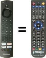 Télécommande équivalente HVS57088
