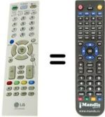 Télécommande équivalente HVS51375
