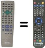 Télécommande équivalente Sharp DV 660 S