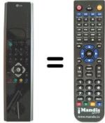 Replacement remote control LG 6710V00125D