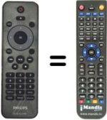 Télécommande équivalente Philips DVP3980