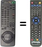 Télécommande équivalente Sony SLV-E710VP