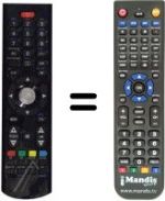 Télécommande équivalente Techwood L32825HDT