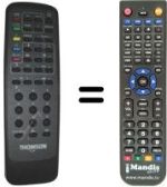 Télécommande équivalente Telefunken 7331