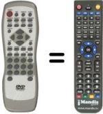 Télécommande équivalente Seg DVD530