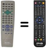 Télécommande équivalente Sharp DV 660 S