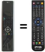 Télécommande équivalente LG 6710V00125D