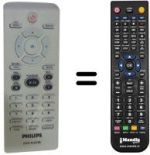 Télécommande équivalente Philips DVP3120