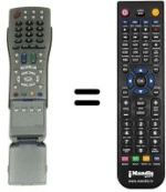 Télécommande équivalente Sharp LC-37GD9E