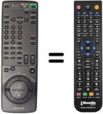 Replacement remote control Sony SLV-E710VP