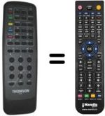 Télécommande équivalente Telefunken 7331