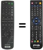 Télécommande équivalente Sony DVP-NC600