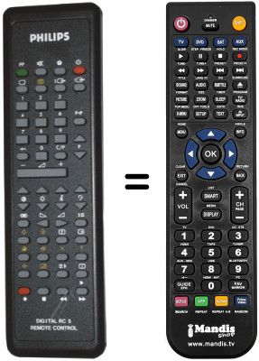 Replacement remote control Philips 70KE5926-02C
