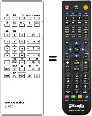 Replacement remote control TP 660