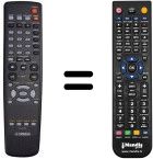 Replacement remote control Yamaha DVD-S1700