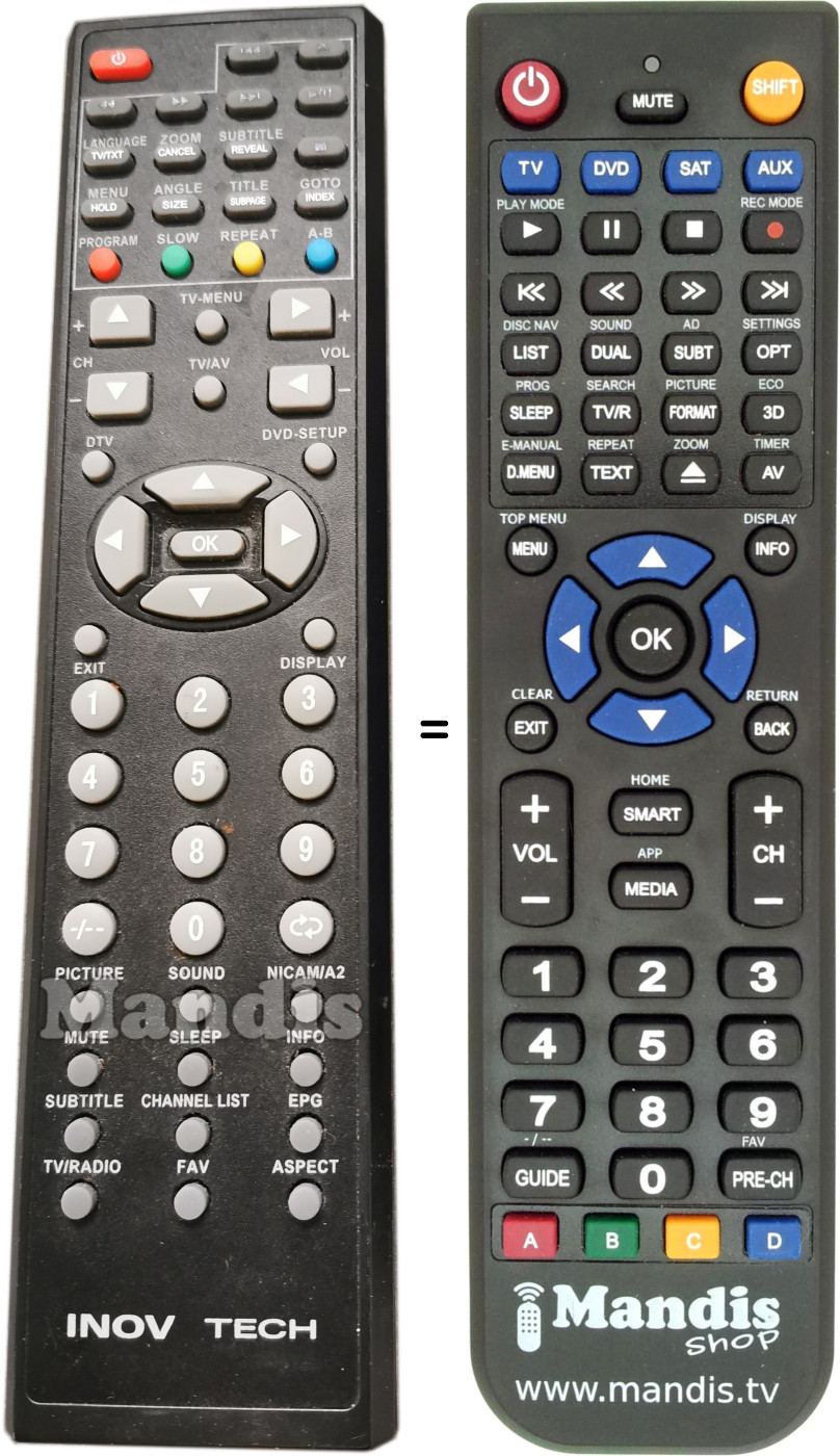 Replacement remote control 472587