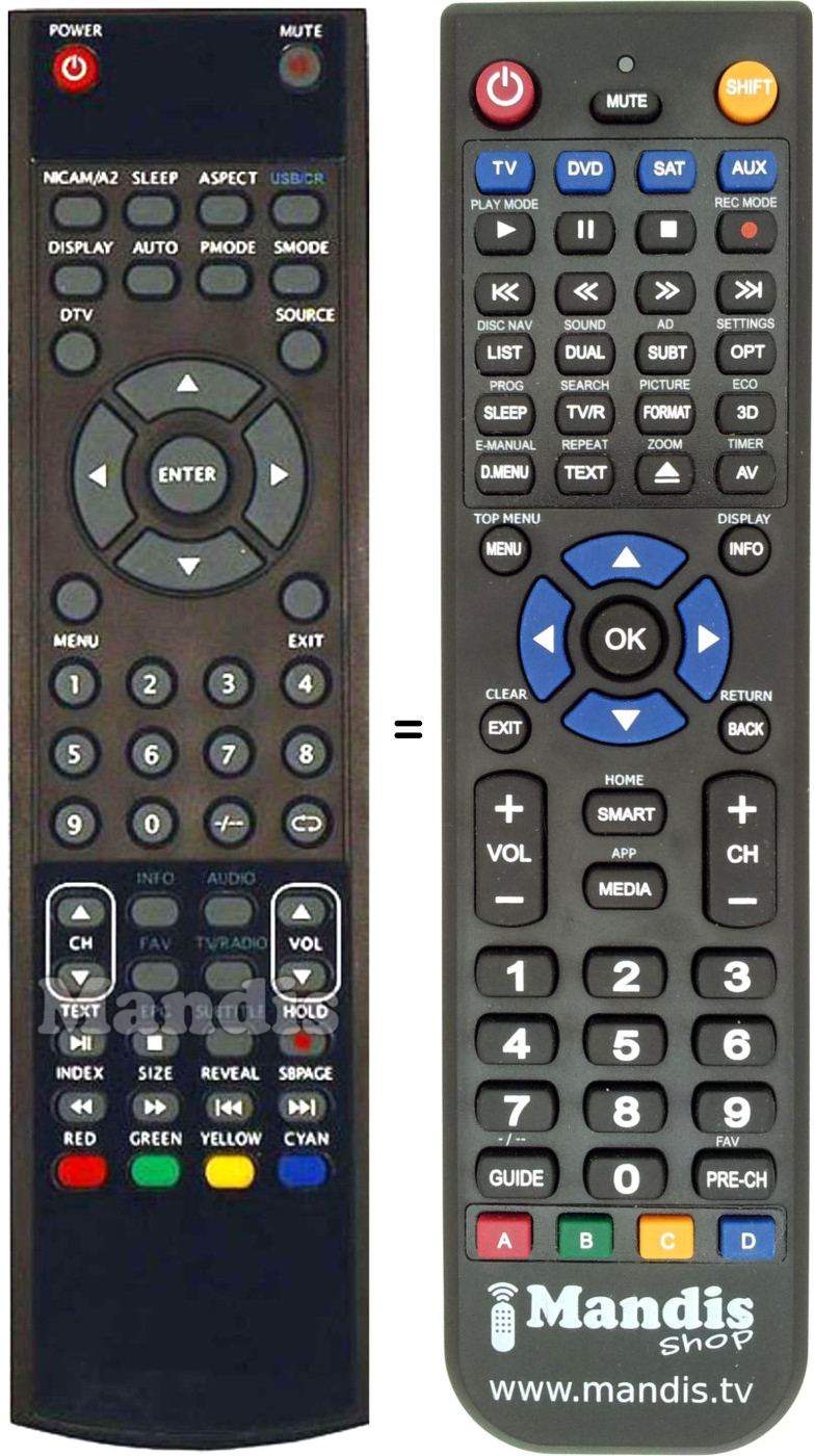 Replacement remote control QL32A5-FHD