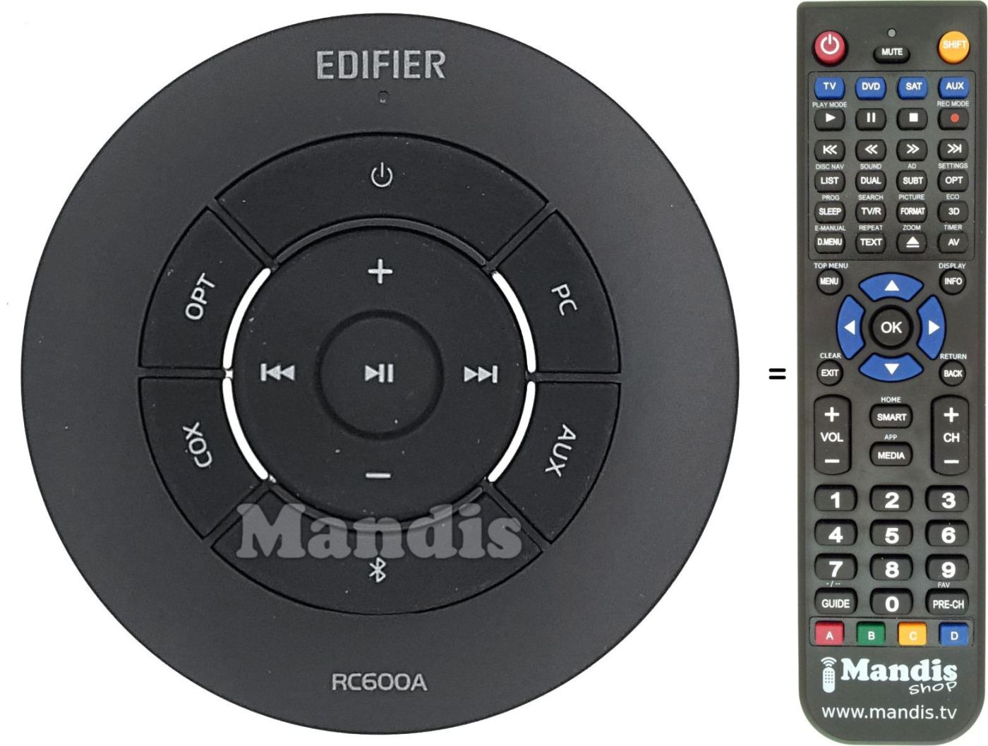 Replacement remote control EDIFIER RC600A