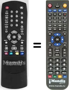 Replacement remote control Maximum MAXIMUM001