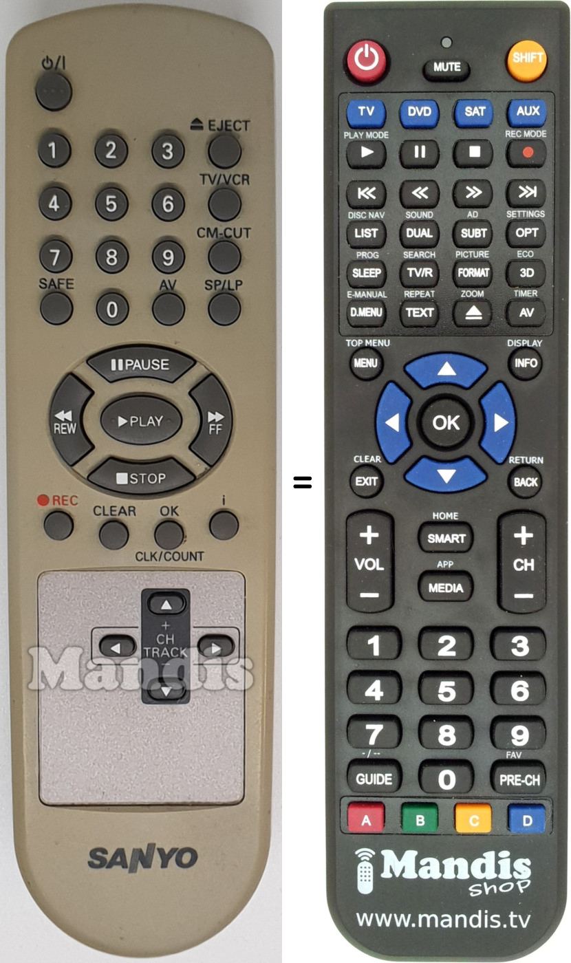 Replacement remote control REMCON1560