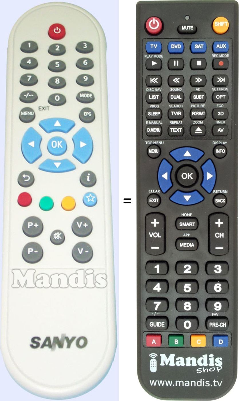 Replacement remote control RC1523101-S0