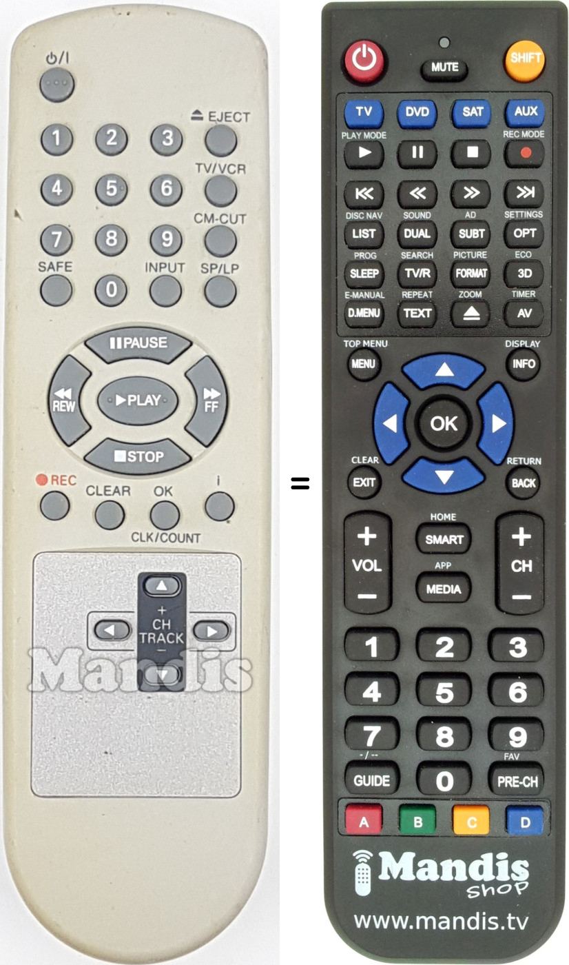 Replacement remote control REMCON1808