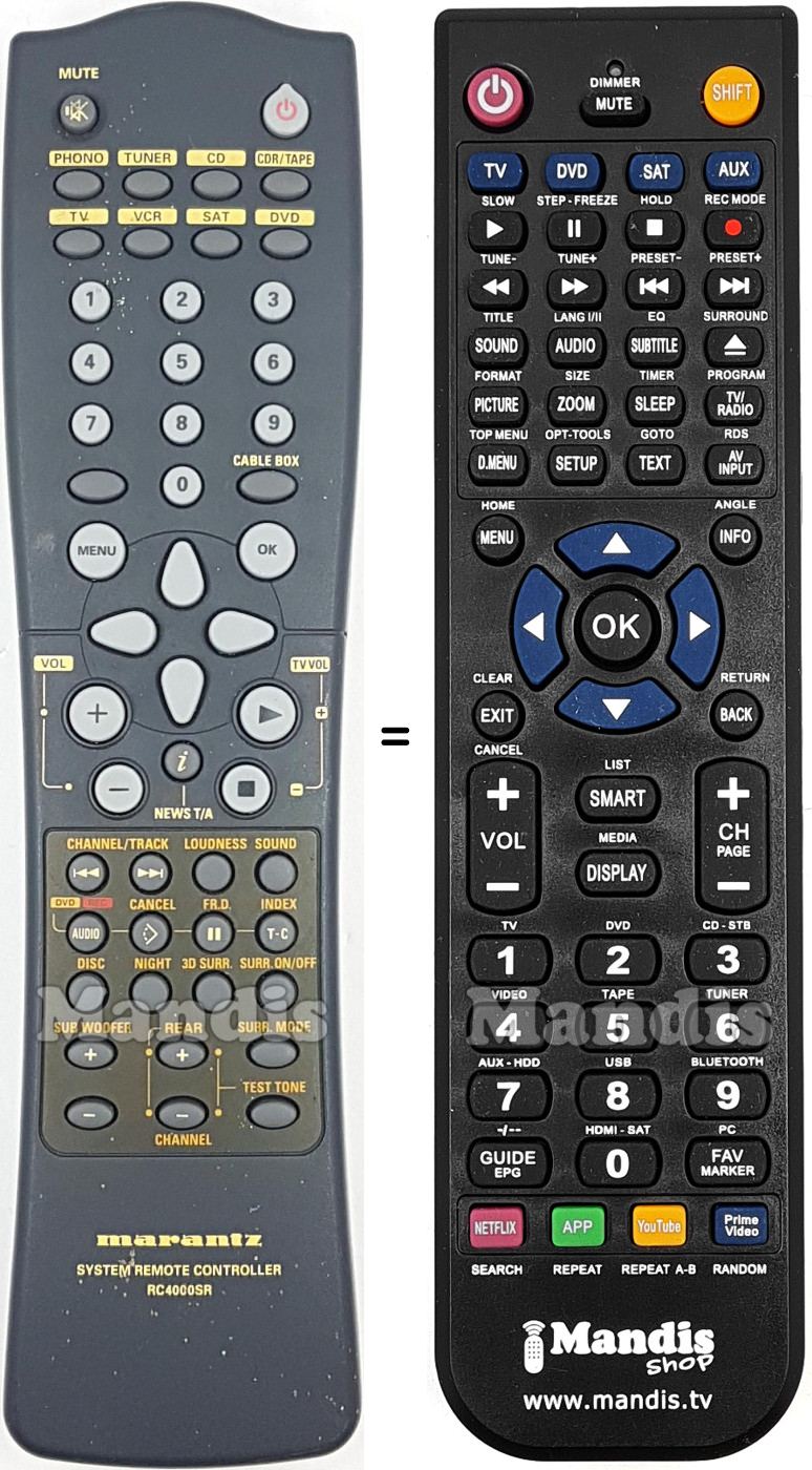 Replacement remote control 310421903910