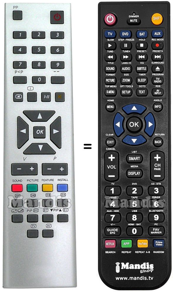 Replacement remote control Techwood RC2440