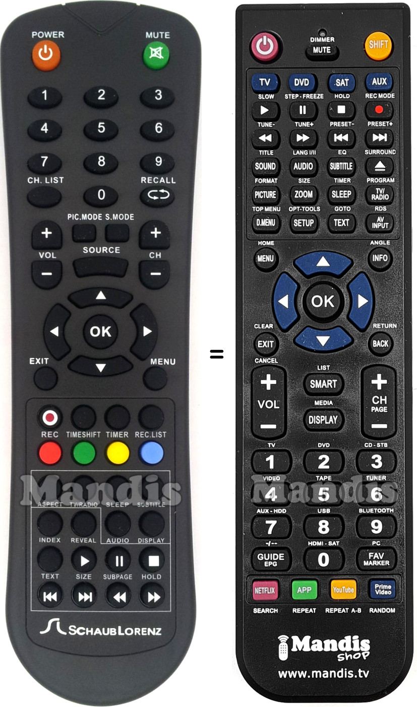 Replacement remote control SEELTECH 306A71