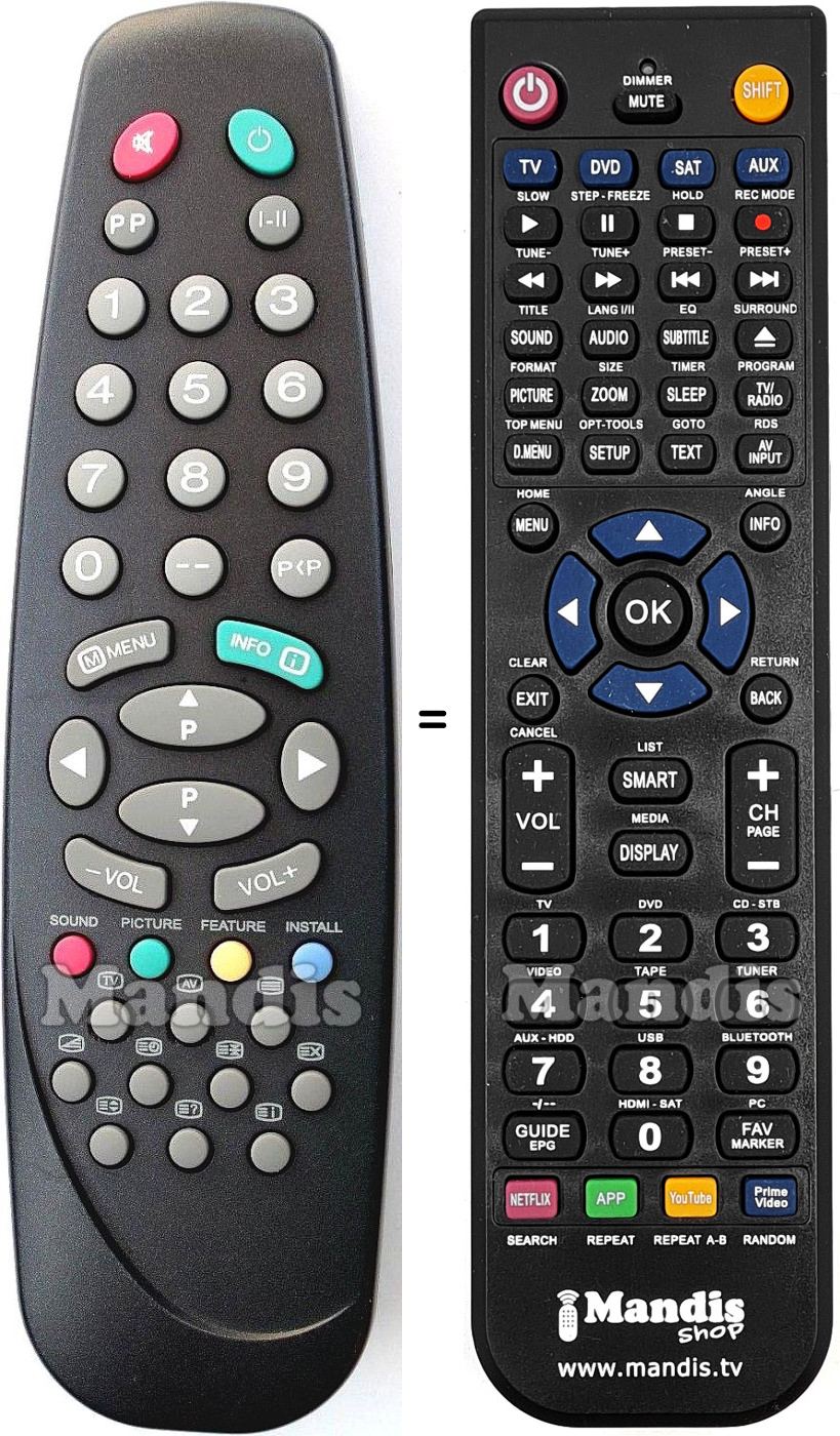Replacement remote control RC1540