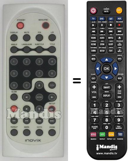 T&eacute;l&eacute;commande &eacute;quivalente INO001