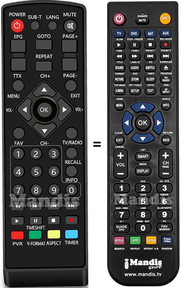 Replacement remote control Leyf REMCON2224