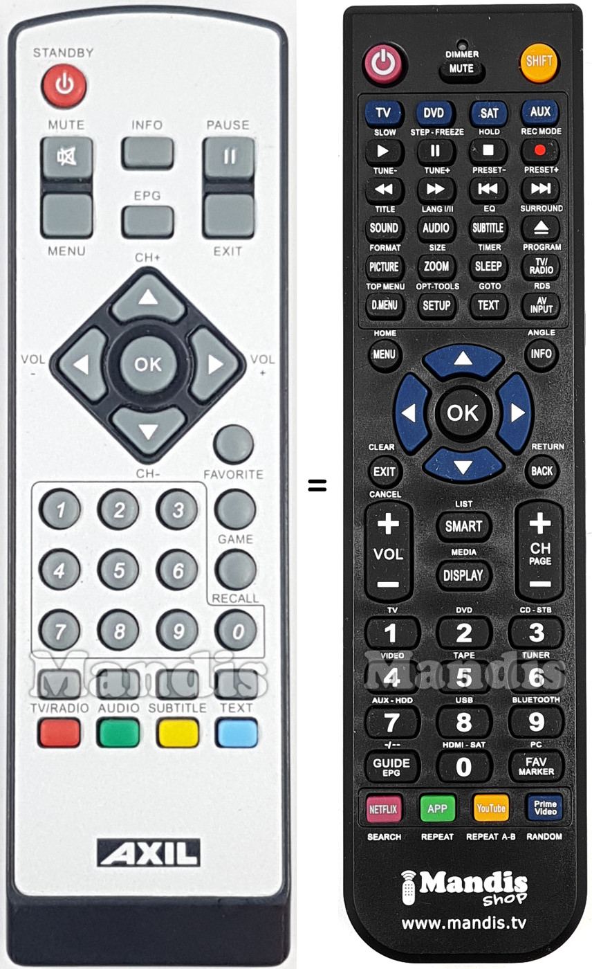 Replacement remote control United REMCON1363