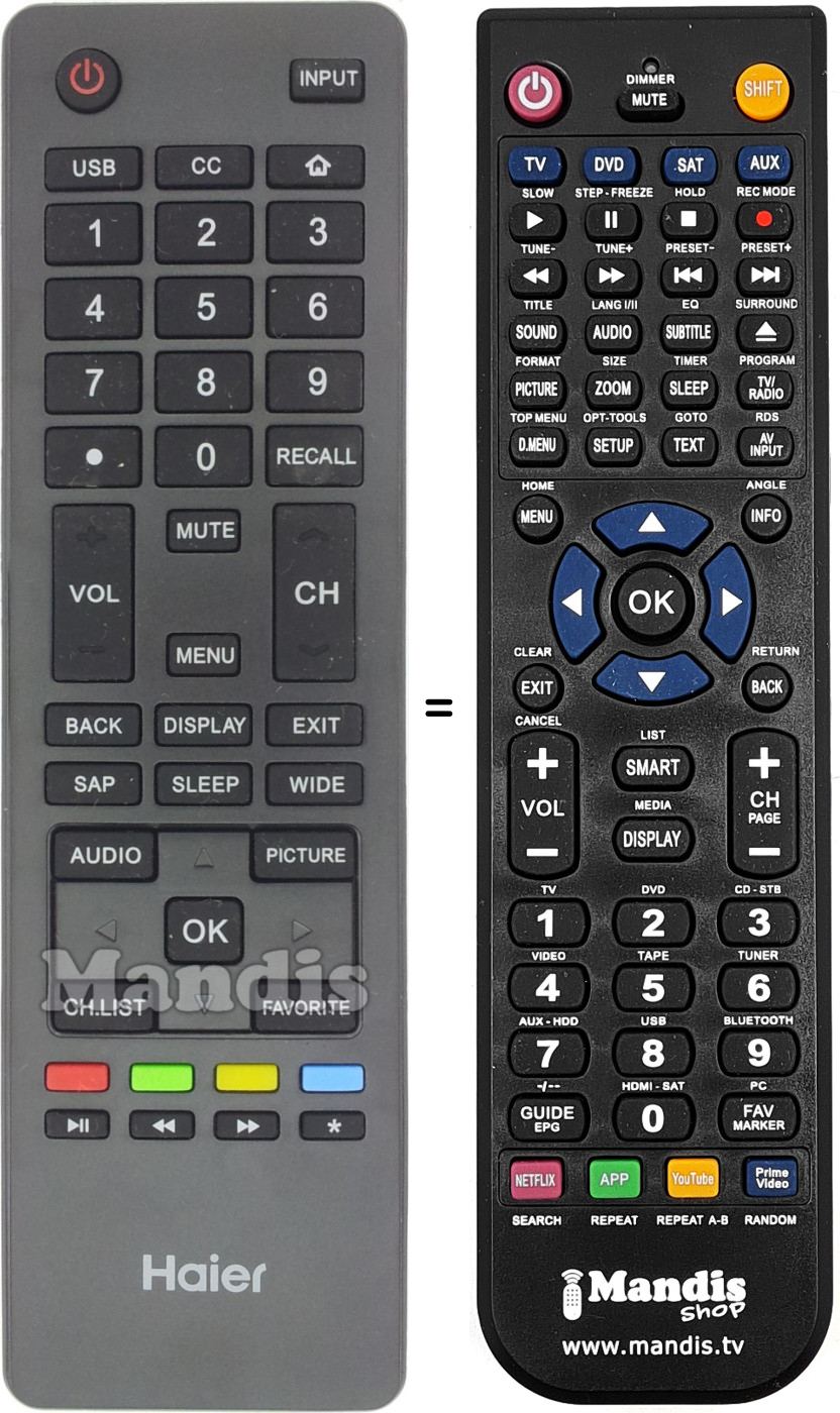 Replacement remote control 06-513W46-HT03X