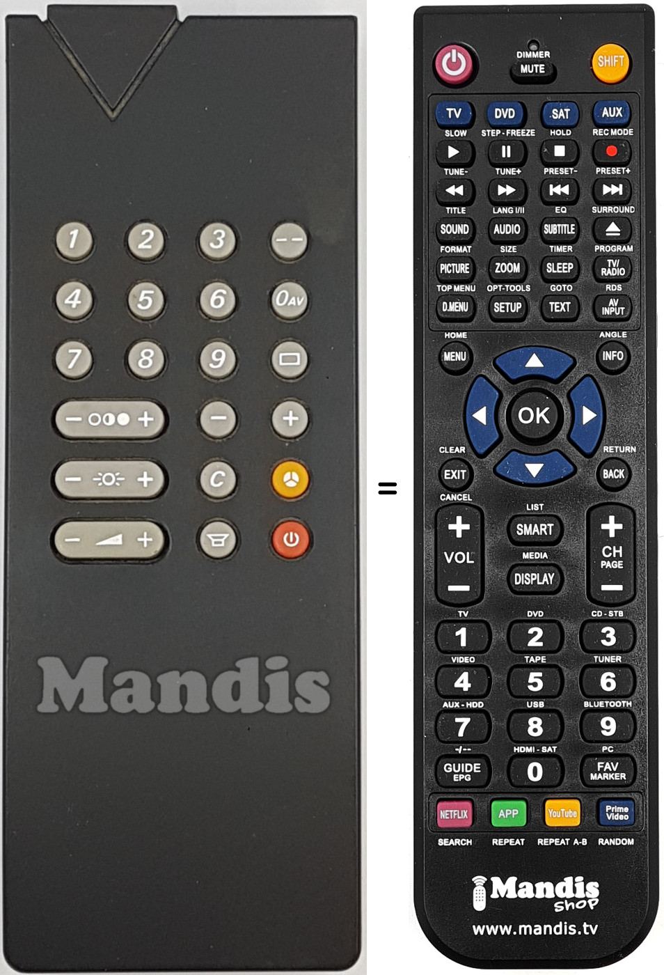 Télécommande équivalente 56521350