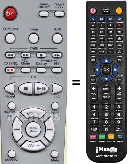 Replacement remote control Samsung AH59-00134B