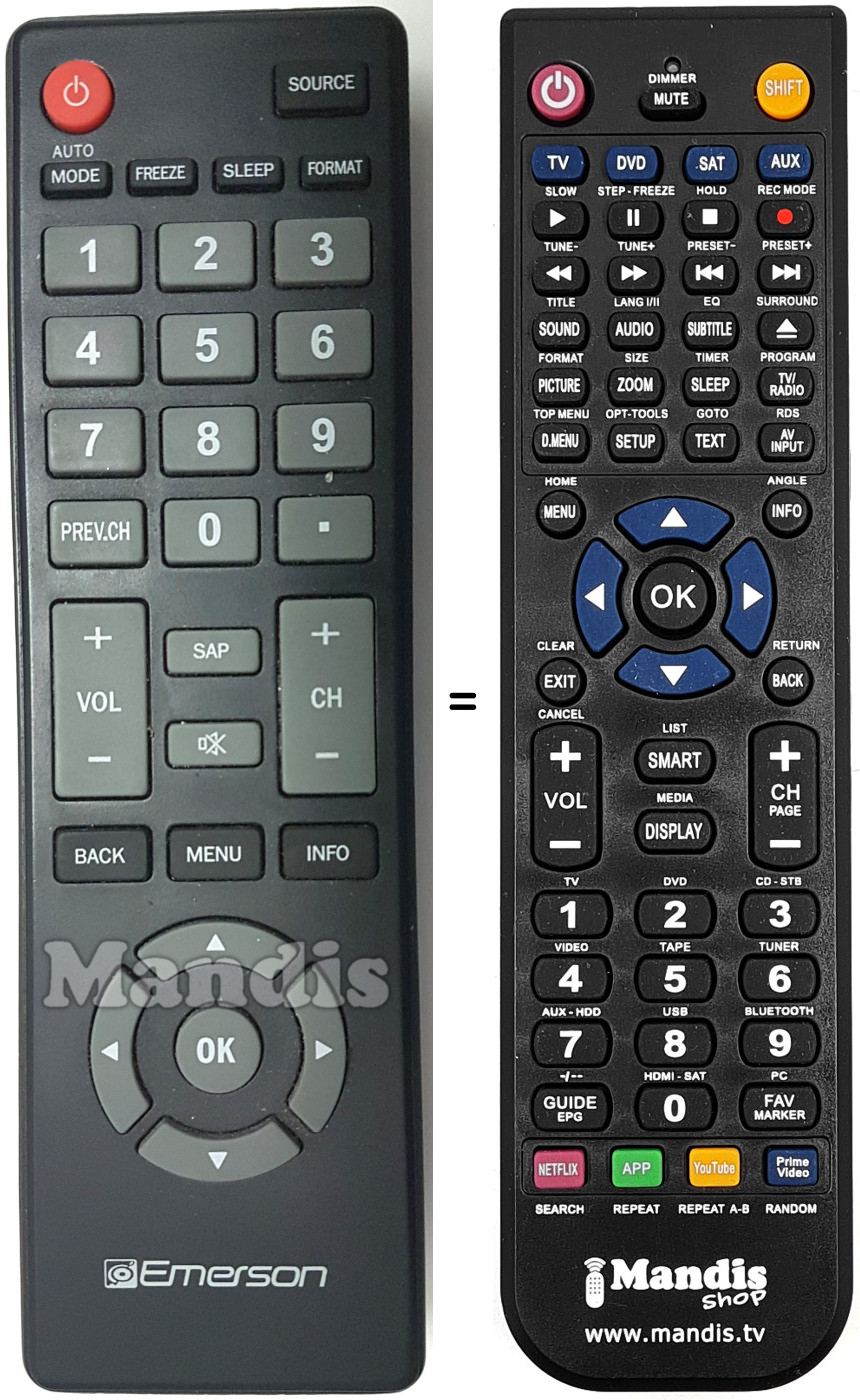 Télécommande équivalente EME002