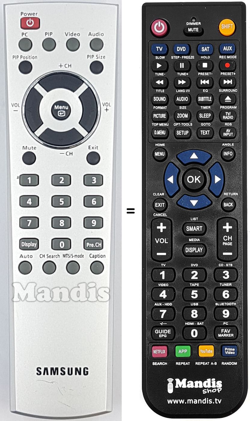 Télécommande équivalente REMCON2041