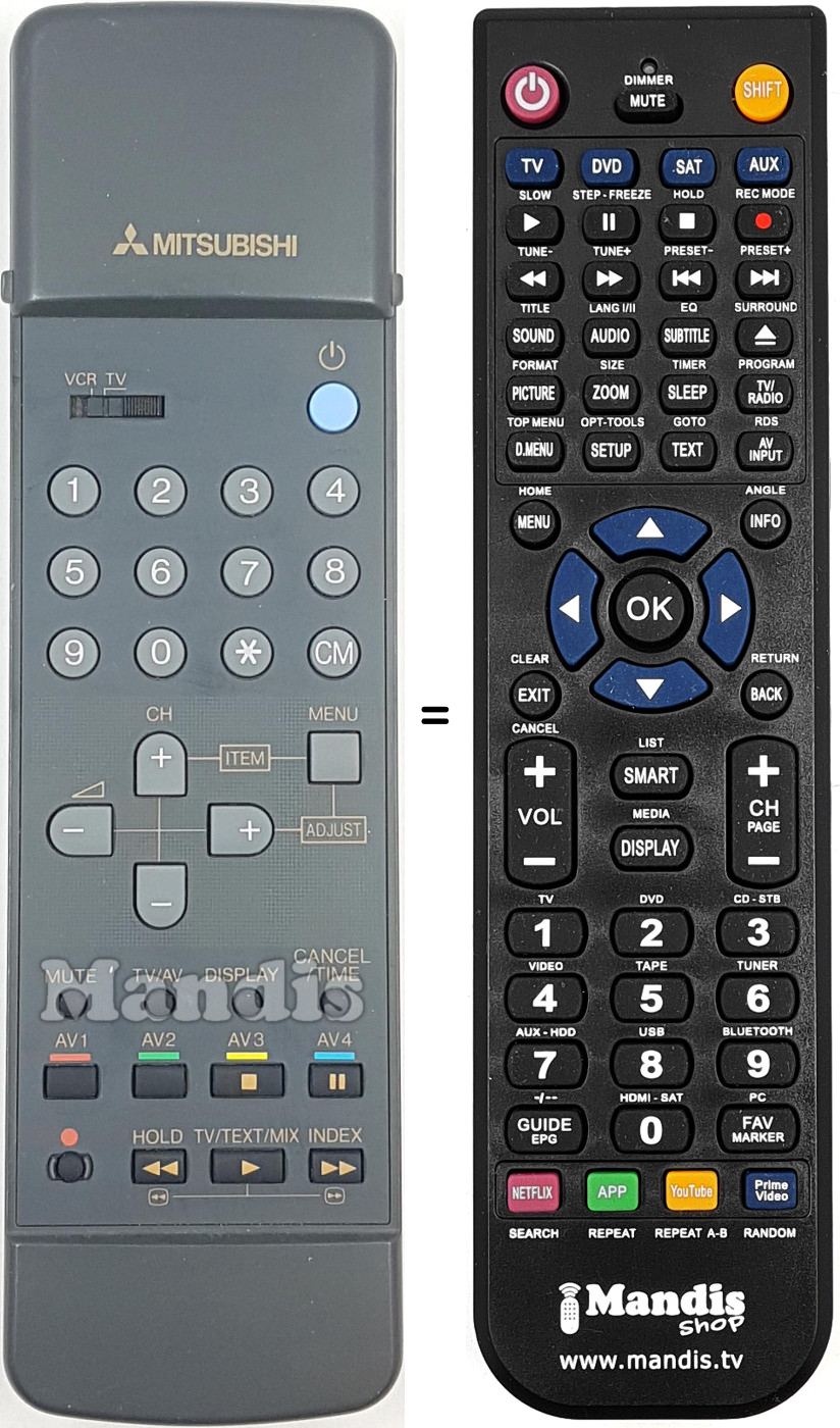 Télécommande équivalente REMCON2084 Télécommande équivalente REMCON2084