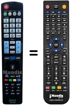 Télécommande équivalente HUAYU RM-L 930