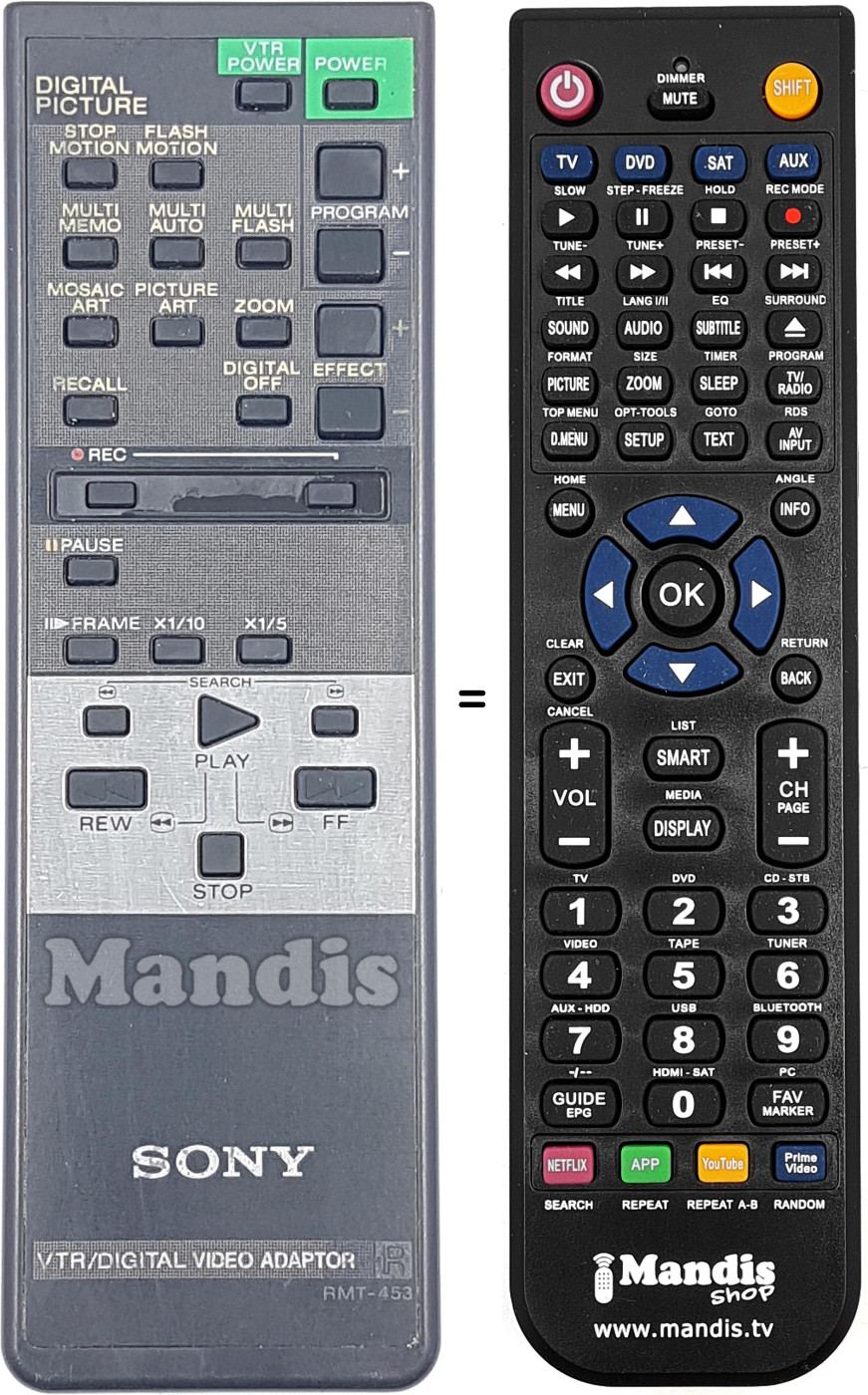 Télécommande équivalente RMT-453