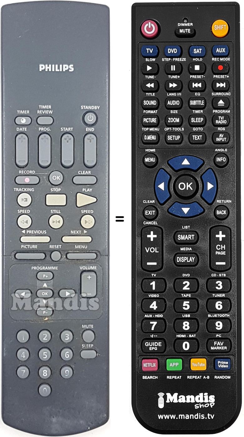 Télécommande équivalente RT144513