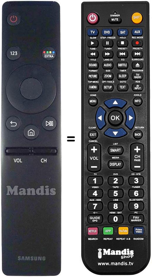 Replacement remote control Samsung BN5901259B