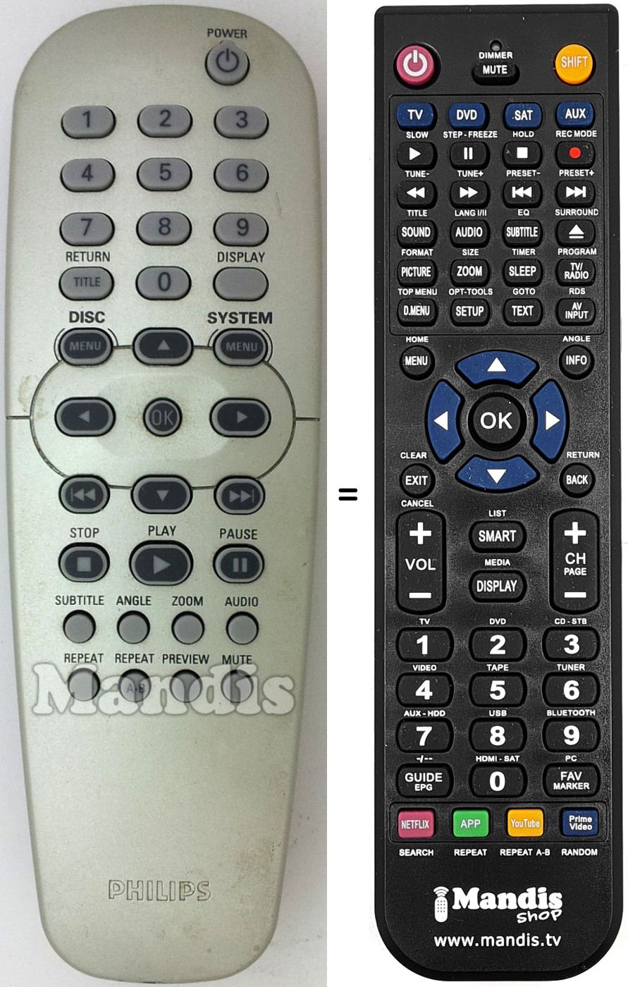 Télécommande équivalente 313923803801