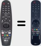 Télécommande d'origine MR21GA (AKB76039701)