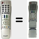 Télécommande d'origine RRMCGA460WJSA